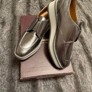 Johnston & Murphy Italian Sheepskin Oxford Platform Brand New! Sz 9